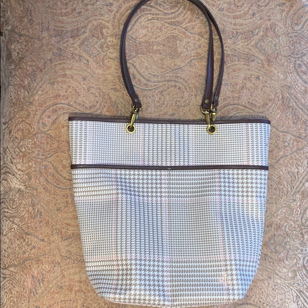 Lauren Ralph Lauren Houndstooth Tote